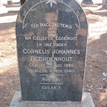 BEZUIDENHOUT Cornelis Johannes 1886-1940