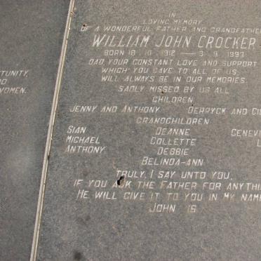 CROCKER Wiliam John 1912-1993