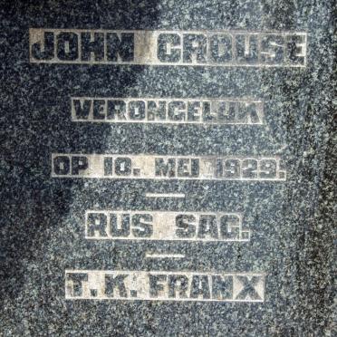 CROUSE John -1929