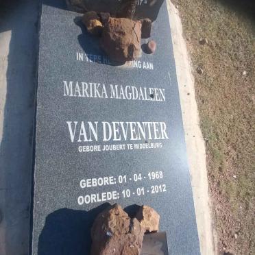 DEVENTER Marika Magdaleen, van nee JOUBERT 1968-2012