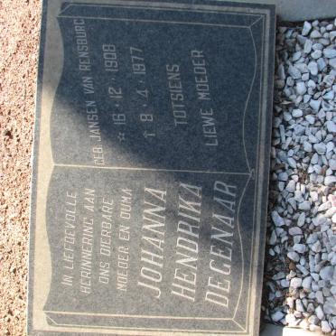 DEGENAAR Johanna Hendrika 1908-1977