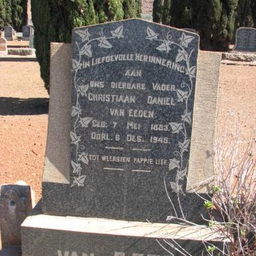 EEDEN Christiaan Daniel, van 1883-1945 & Sussana Katrina Gertruida, van nee KRUGER 1887-1938 #1