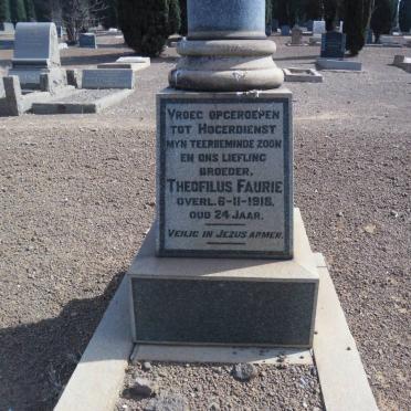 FAURIE Theofilus -1918