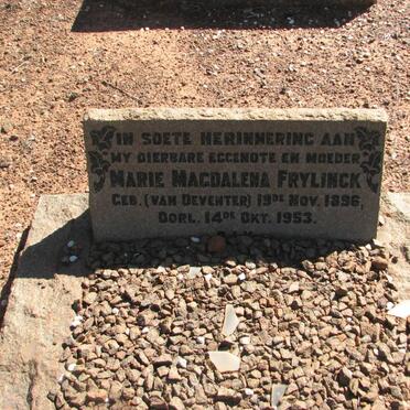 FRYLINCK Marie Magdalena nee VAN DEVENTER 1896-1953
