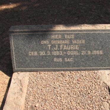 FAURIE T.J. 1883-1955