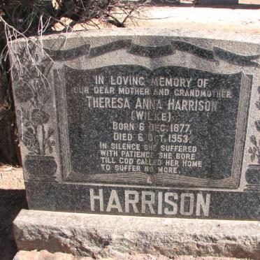 HARRISON Theresa Anna nee WILKE 1877-1953