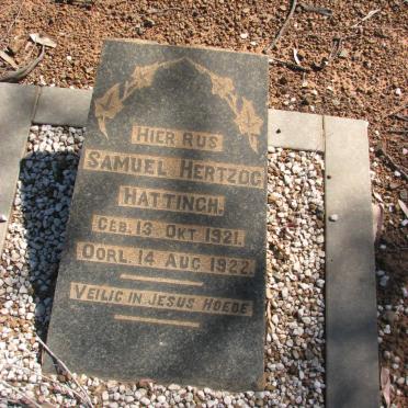 HATTINGH Samuel Hertzog 1921-1922