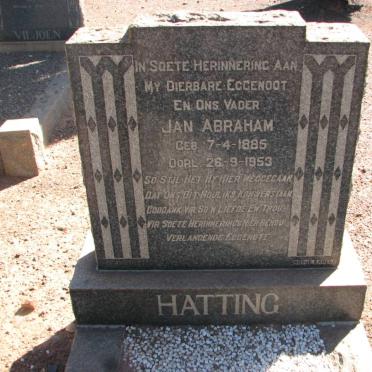 HATTING Jan Abraham 1885-1953