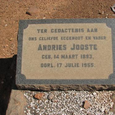JOOSTE Andries 1893-1955