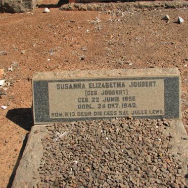 JOUBERT Susanna Elizabeth nee JOUBERT 1856-1949