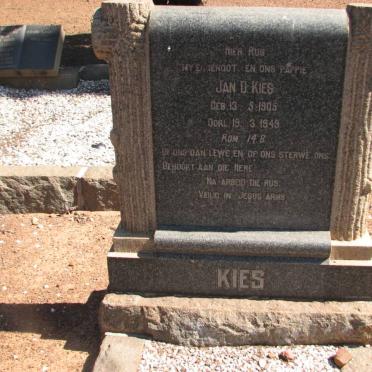 KIES Jan D. 1905-1949