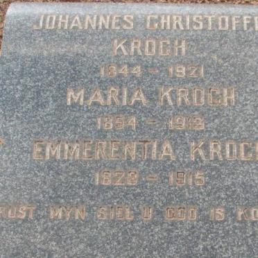 KROGH Emmerentia 1828-1915 :: KROGH Johannes Christoffel 1844-1921 &amp; Maria 1854-1913