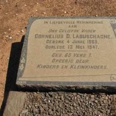 LABUSCHAGNE Cornelius D. 1865-1947