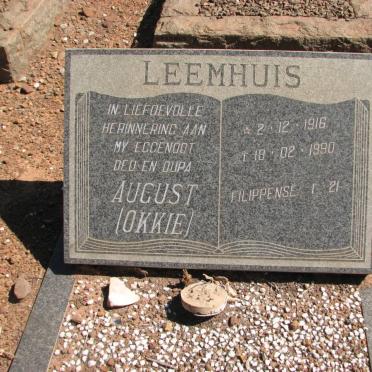LEEMHUIS August 1916-1990