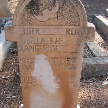 LANGUAGE Isbella E.H. 1915-1934