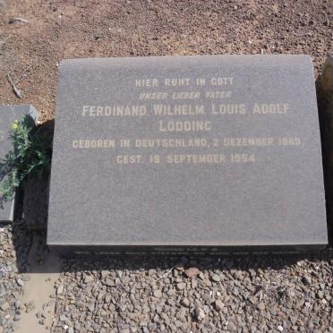 LODDING Ferdinand Wilhelm Louis Adolf 1869-1954 & Sophy Charlotte 1885-1939 :: LODDING Lily 1904-1990 #1