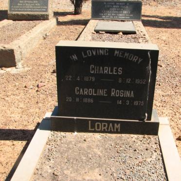 LORAM Charles 1879-1952 &amp; Caroline Rosina 1886-1975