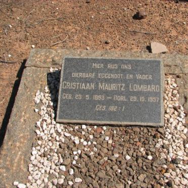 LOMBARD Christiaan Mauritz 1883-1957