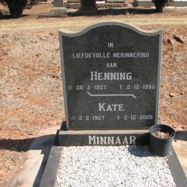 MINNAAR Henning 1927-1995 &amp; Kate 1927-2009