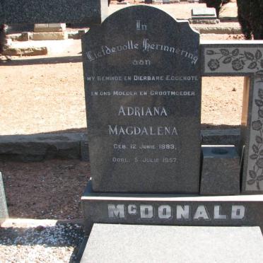 McDONALD Thomas 1881-1967 &  Adriana Magdalena 1893-1957 #2