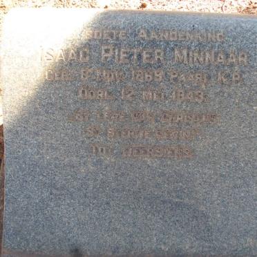 MINNAAR Isaac Pieter 1869-1943