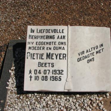 MEYER Pietie nee BEETS 1932-1965