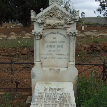 MARÉ Jacob Phillipus 1823-1900 & Johanna nee SCHABORT 1842-1895 #1