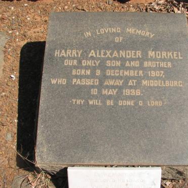 MORKEL Harry Alexander 1907-1936 :: MORKEL Hendrik Johannes -1961 #1