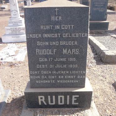 MARS Rudolf 1915-1933