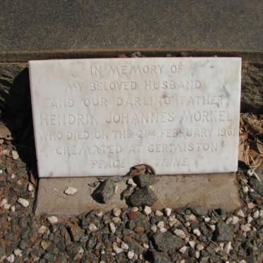 MORKEL Harry Alexander 1907-1936 :: MORKEL Hendrik Johannes -1961 #2