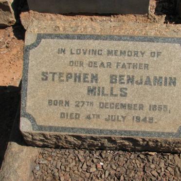 MILLS Stephen Benjamin 1855-1949