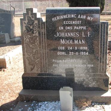 MOOLMAN Johannes L.F. 1898-1954