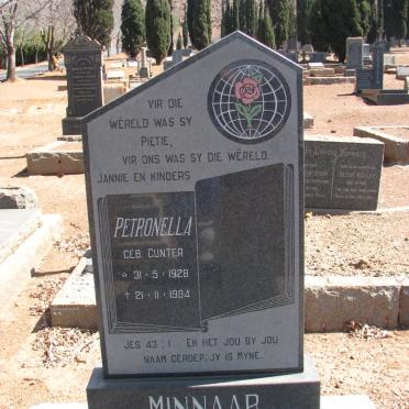 MINNAAR Petronella nee GUNTER 1928-1984