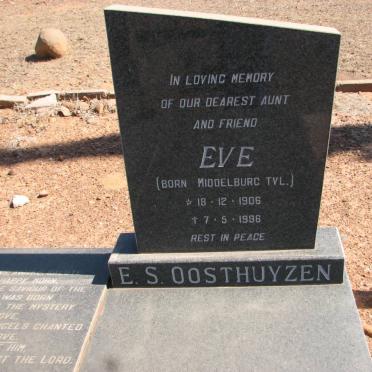 OOSTHUYSEN H.B.S. 1897–1985 & OOSTHUYZEN E.S. 1906–1996 #2
