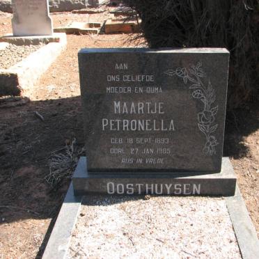 OOSTHUYSEN Maartje Petronella 1893-1985