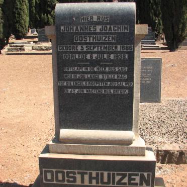 OOSTHUIZEN Johannes Joachim 1886-1938