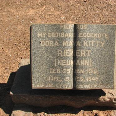 RIEKERT Dora Maya Kittie nee NEUMANN 1919-1945