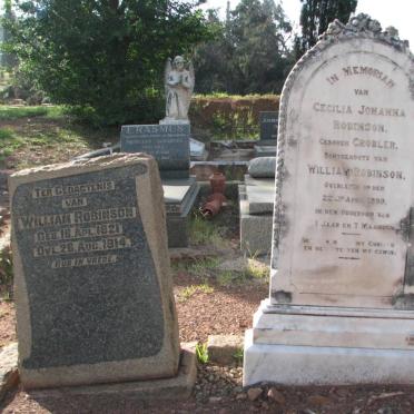 ROBINSON William 1821-1914 &amp; Cecilia Johanna GROBLER -1899