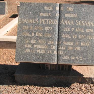 SMITH Erasmus Petrus 1872-1938 &amp; Anna Susanna 1879-1955