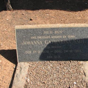 SMITH Johanna Catharina nee BEKKER 1876-1964