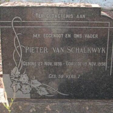 SCHALKWYK Pieter, van 1896-1956