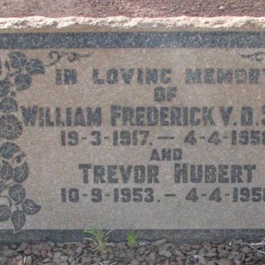 SPUY William Frederick, v.d. 1917-1958 :: HUBERT Trevor 1953-1958