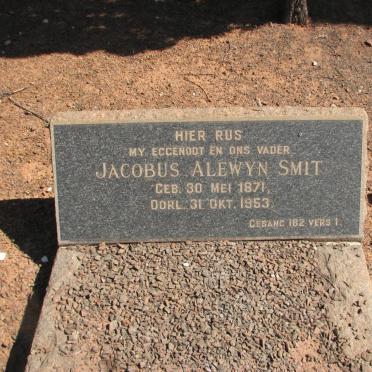 SMIT Jacobus Alewyn 1871-1953
