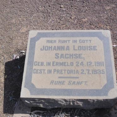 SACHSE Johanna Louise 1911-1935