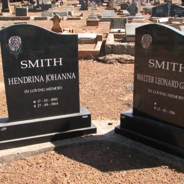 SMITH Walter Leonard George -1916- &amp; Hendrina Johanna 1880-1964