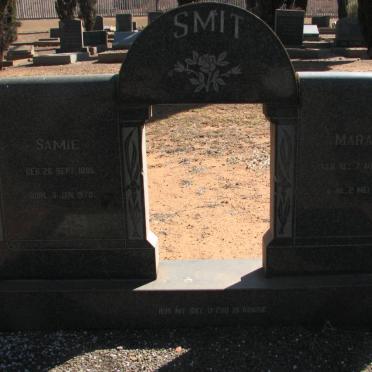 SMIT Samie 1886-1970 &amp; Maraai 1898-1958