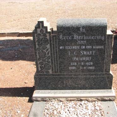 SWART L.C. nee PIETERSE 1929-1960