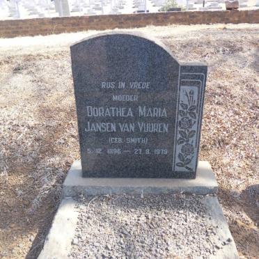 VUUREN Dorathea Maria, Jansen van nee SMITH 1896-1979