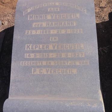 VERCUEIL Minnie nee HAMMANN 1888-1928 :: VERCUEIL Kepler 1915-1927