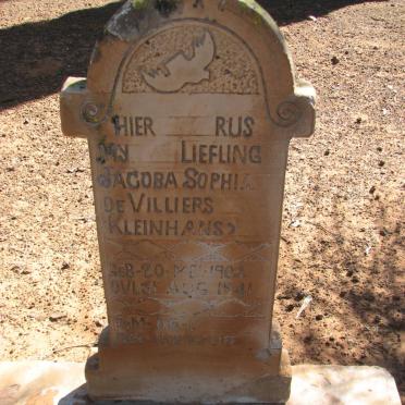 VILLIERS Jacoba Sophia, de nee KLEINHANS 1902-1941